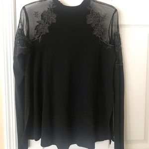 Long sleeve black Free People shirt